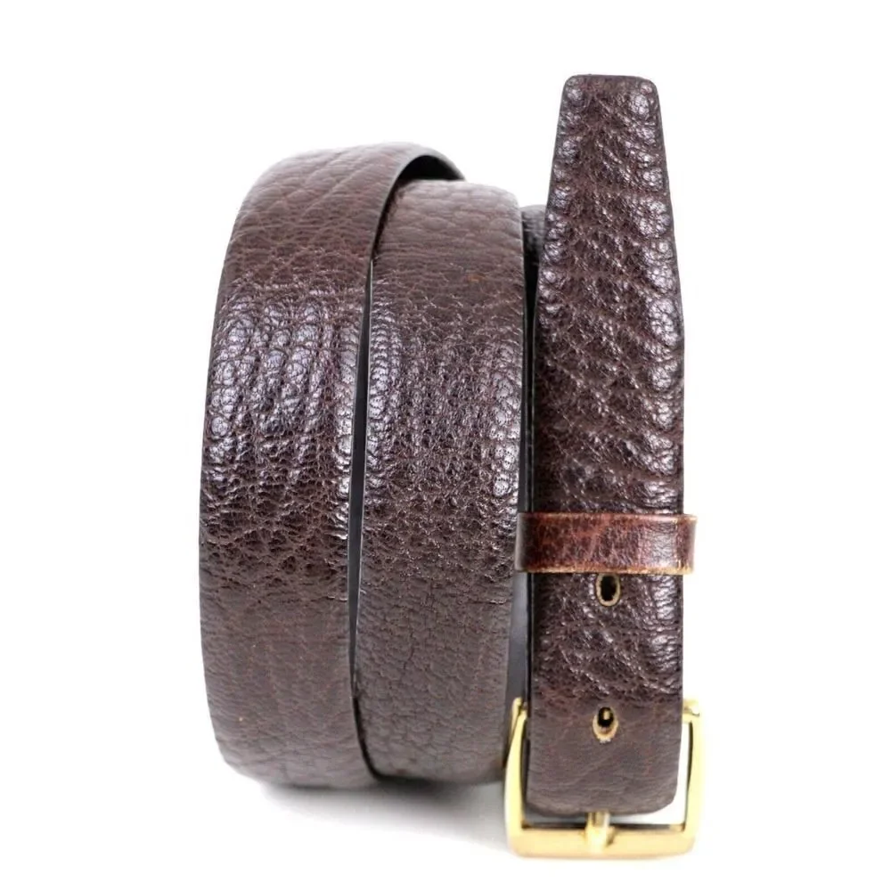 VTG GETCHI GOAT BROWN GENUINE LEATHER 7/8